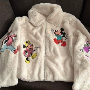 Cream embroidered Disney jacket